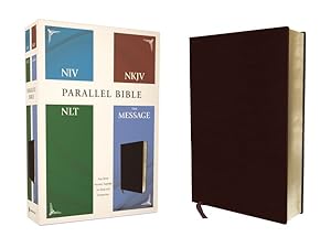 Immagine del venditore per Contemporary Comparative Side-By-Side Bible : New International Version, New Living Translation, New King James Version, the Message, Burgundy, Bonded Leather venduto da GreatBookPrices