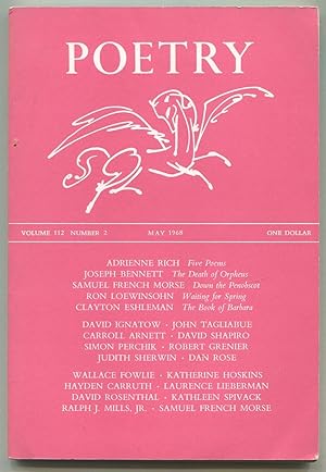 Image du vendeur pour Poetry - Volume 112, Number 2, May 1968 mis en vente par Between the Covers-Rare Books, Inc. ABAA