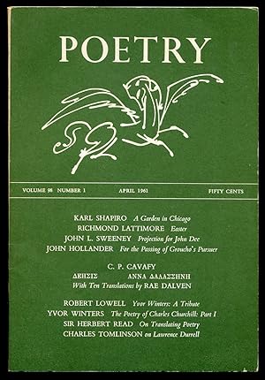Immagine del venditore per Poetry - Volume 98, Number 1, April 1961 venduto da Between the Covers-Rare Books, Inc. ABAA