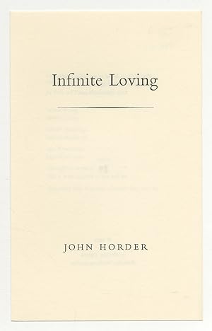 Bild des Verkufers fr Infinite loving zum Verkauf von Between the Covers-Rare Books, Inc. ABAA