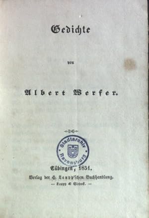 Bild des Verkufers fr Gedichte. zum Verkauf von books4less (Versandantiquariat Petra Gros GmbH & Co. KG)