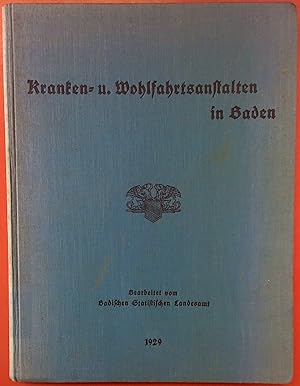 Imagen del vendedor de Krankenanstalten, Wohlfahrts- und hnliche Heime in Baden im Jahr 1929 a la venta por biblion2