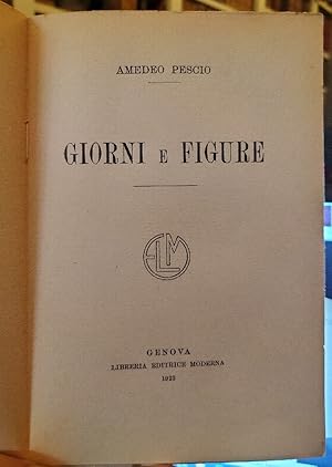 Imagen del vendedor de Giorni e Figure a la venta por AU SOLEIL D'OR Studio Bibliografico