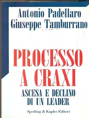 Bild des Verkufers fr Processo a Craxi. Ascesa e declino di un leader zum Verkauf von Librodifaccia