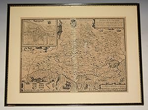 AN ORIGINAL ENGRAVED MAP OF DORSET. Dorsetshire Dorsetshyre with the Shyre-towne Dorchester descr...