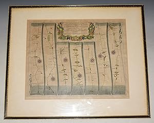 Original Hand-Coloured Engraved Map of The Roads from LONDON to CARLISLE Continuation Road Map La...