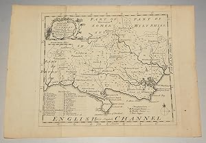 (Original Engraved Map of.) Dorset, Divided into its Hundreds. Containing all the Market Towns, w...