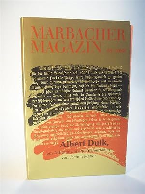Bild des Verkufers fr Albert Dulk, ein Achtundvierziger. Marbacher Magazin 48 / 1988. zum Verkauf von Adalbert Gregor Schmidt