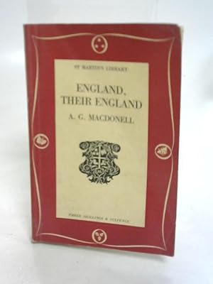 Imagen del vendedor de England Their England a la venta por World of Rare Books