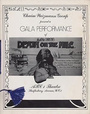Chaim Weizmann Group present a Gala Performance of Death on the Nile.