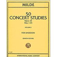 Image du vendeur pour Milde 50 Concert Studies Opus 26   For Bassoon Vol. I (Item 467) mis en vente par eCampus