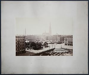 Hamburg, Bauplatz des Rathauses, vor 1886