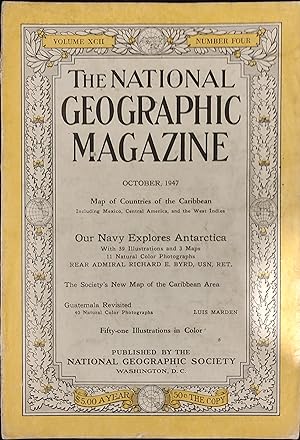 Bild des Verkufers fr National Geographic, October 1947 zum Verkauf von Shore Books