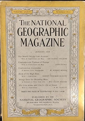 Imagen del vendedor de The National Geographic Magazine August 1938 a la venta por Shore Books