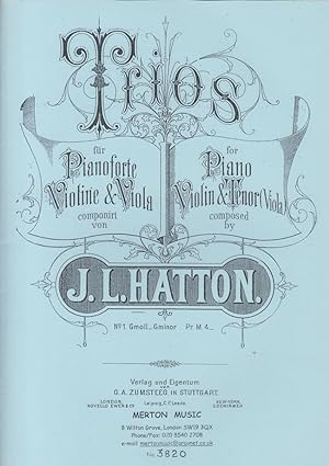 Imagen del vendedor de Piano Trio No.1 in g minor - Set of Parts a la venta por Hancock & Monks Music