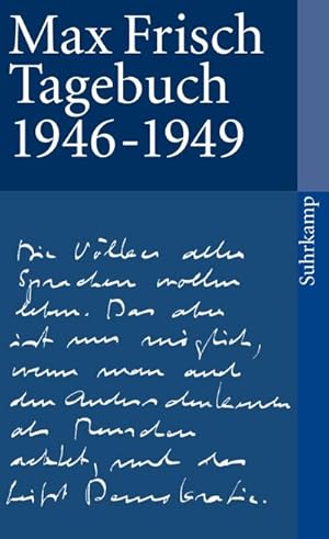 Bild des Verkufers fr Tagebuch 1946-1949 zum Verkauf von Smartbuy