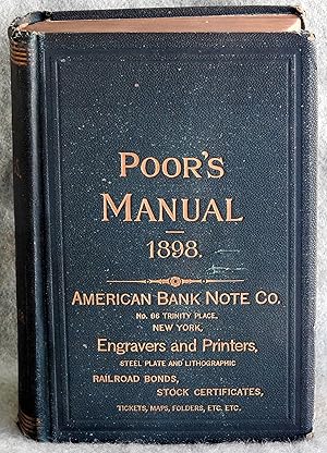Bild des Verkufers fr Poor's Manual of Railroads of the United States 1898 Thirty-first Annual zum Verkauf von Argyl Houser, Bookseller
