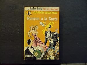 Runyon A La Carte pb Damon Runyon 1st Pocket Books Print