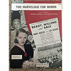 Seller image for Too Marvelous For Words for sale by Moneyblows Books & Music