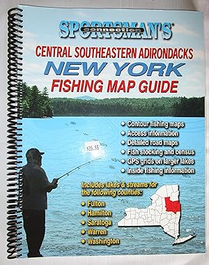 Imagen del vendedor de Central Southeastern Adirondacks New York Fishing Map Guide a la venta por Fireside Angler