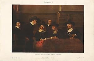 Bild des Verkufers fr LAMINA ESPASA 1007: Los sindicos de los paeros obra de Rembrandt zum Verkauf von EL BOLETIN