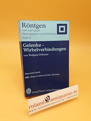 Bild des Verkufers fr Gelenke, Wirbelverbindungen ; Band 3 zum Verkauf von Roland Antiquariat UG haftungsbeschrnkt