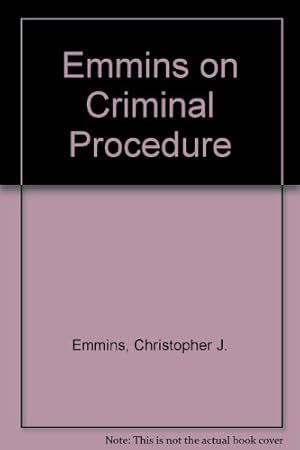 Immagine del venditore per Emmins on Criminal Procedure venduto da WeBuyBooks