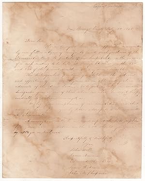 Seller image for [Letter of Invitation to Sam Houston] for sale by James Arsenault & Company, ABAA