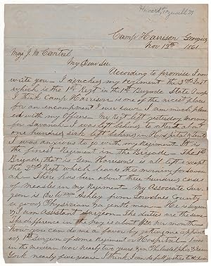 [Manuscript Civil War Letter by a Confederate Assistant Surgeon Attempting to Secure Post as Surg...