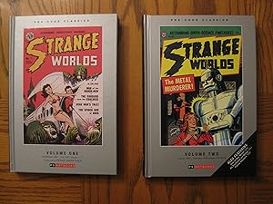 Immagine del venditore per Strange Worlds (Astounding Super-Science Fantasies - Pre-Code Classics) Two (2) Hardcover Book Lot, including: Volume One (1) Issues 1 to 7 November 1950 to July 1951, and: Volume Two (2) Issues 8/9/18/19 August 1952 to February 1955 PLUS Out of the World (1950); An Earth Man On Venus (1951), and; Flying Saucers (1952) venduto da Clarkean Books