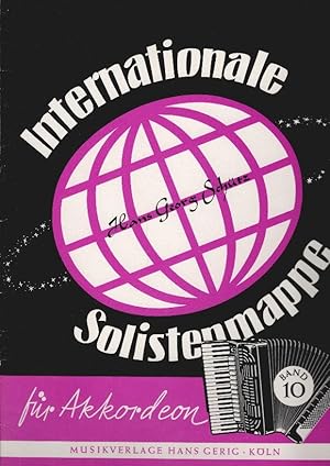 Bild des Verkufers fr Internationale Solisten-Mappe fr Akkordeon; Teil: 10. Hans Georg Schtz zum Verkauf von Schrmann und Kiewning GbR