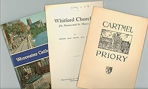 3 Booklets on Worcester Cathedral, Whitford Church in Wales, Cartmel Priory in Cumbria- Three Vin...