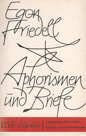 Bild des Verkäufers für Aphorismen und Briefe. Hrsg. von Walther Schneider / List-Bücher ; 192 zum Verkauf von Versandantiquariat Nussbaum