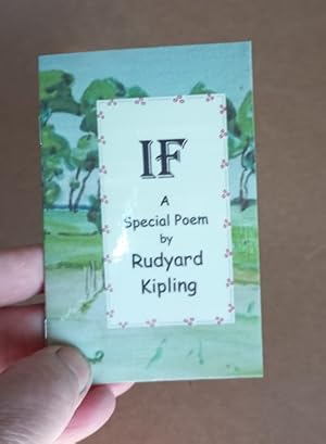 Seller image for If : A Special Poem By Rudyard Kipling [Miniature Book, Touching Memento / keepsake] for sale by GREAT PACIFIC BOOKS