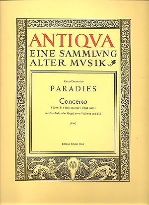 Seller image for Concerto B-Dur fr Cembalo oder Orgel, zwei Violinen und Bass / Concerto in B Flat Major for Harpsichord or Organ, Two Violins and Bass for sale by Snow Crane Media