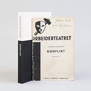 Imagen del vendedor de Konflikt. Skuespill. a la venta por Antikvariat Bryggen [ILAB, NABF]