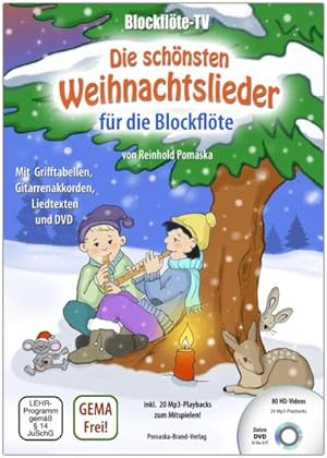 Bild des Verkufers fr Blockflte-TV: Die schnsten Weihnachtslieder fr die Blockflte - incl. DVD mit Lehrvideos und Playbacks zum Mitspielen, m. 1 DVD-ROM : Mit Grifftabellen, Gitarrenakkorden und Liedtexten. Incl. DVD mit Lehrvideos und Playbacks zum Mitspielen. Originalausgabe zum Verkauf von Smartbuy