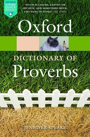 Bild des Verkufers fr The Oxford Dictionary of Proverbs zum Verkauf von Smartbuy