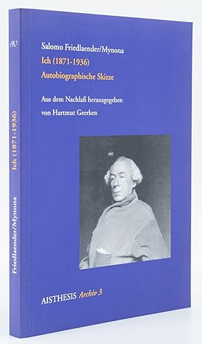 Imagen del vendedor de Ich (1871-1936). Autobiographische Skizze. - a la venta por Antiquariat Tautenhahn