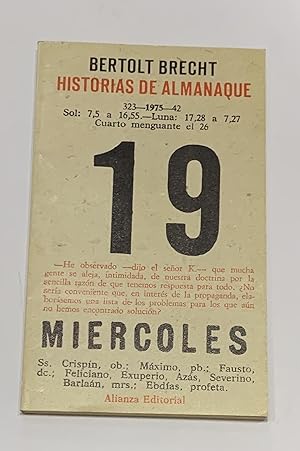 Seller image for Historias de almanaque. for sale by ARREBATO LIBROS