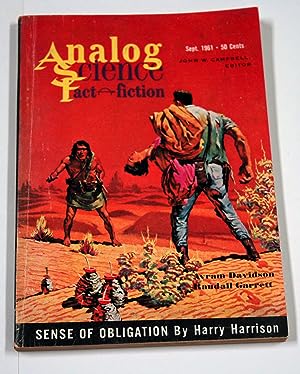 Imagen del vendedor de Analog; Science Fact, Science Fiction, September 1961 a la venta por Preferred Books