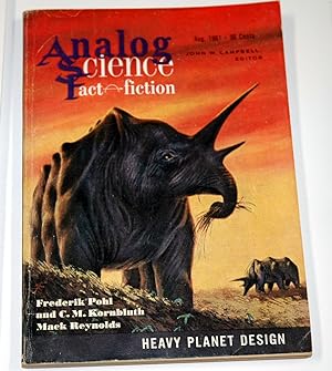 Seller image for Analog Science Fact & Fiction, August 1961 (Volume 67, Number 6) for sale by Preferred Books