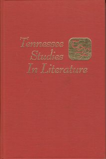 Seller image for Tennessee Studies in Literature, Vol. XVII for sale by Never Too Many Books