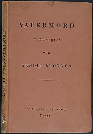 Seller image for Vatermord. Schauspiel. for sale by Antiquariat Tresor am Roemer
