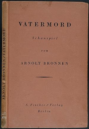 Bild des Verkufers fr Vatermord. Schauspiel. zum Verkauf von Antiquariat Tresor am Roemer