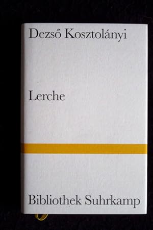 Bild des Verkufers fr Lerche. Roman. Bibliothek Suhrkamp; Band 1423. zum Verkauf von Verlag + Antiquariat Nikolai Lwenkamp