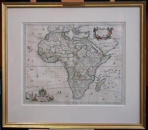 Bild des Verkufers fr Africae Accurata Tabula (Karte von Afrika), Ende 17. Jh. zum Verkauf von Antiquariat Hardner