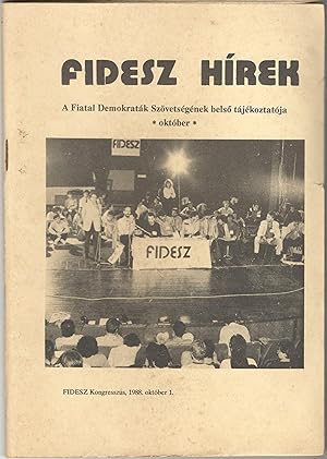 FIDESZ Hírek - [FIDESZ News] [1988. October. No. 2. (?)]