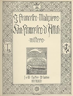 Immagine del venditore per San Francesco d'Assisi mistero. Piano-vocal score venduto da J & J LUBRANO MUSIC ANTIQUARIANS LLC