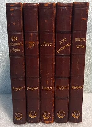 Lot of 5 Munro's Seaside Library Edition - King Solomon's Mines, She, Jess, Allan's Quatermain an...